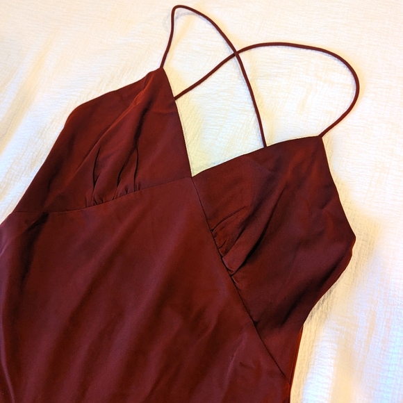 NWT Asymmetrical Slip Dress, Spaghetti Strap - Picture 4 of 6